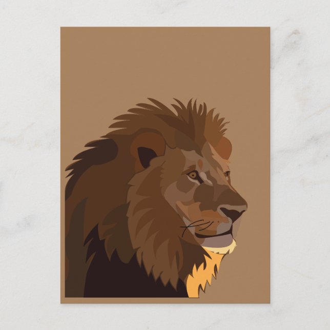 Carte Postale La faune du lion (Devant)