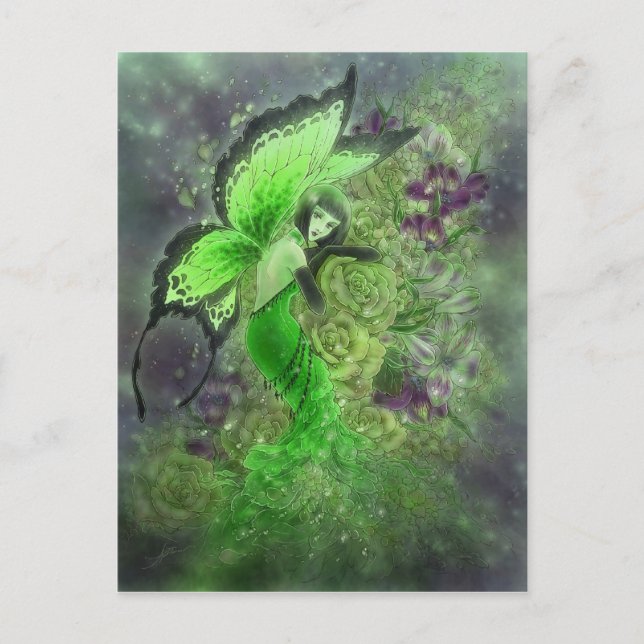 Carte postale La Fée Verte - Absinthe Fairy (Devant)
