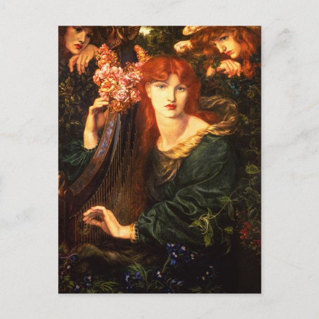 Carte Postale La femme débarquée par Dante Gabriel Rossetti (Devant)