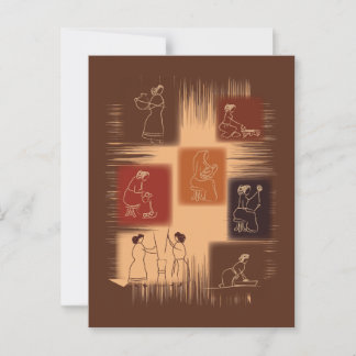 Carte Postale La Femme - Le Fond