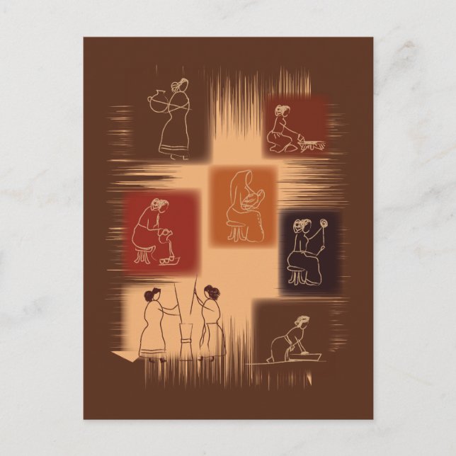 Carte Postale La Femme - Le Fond (Devant)