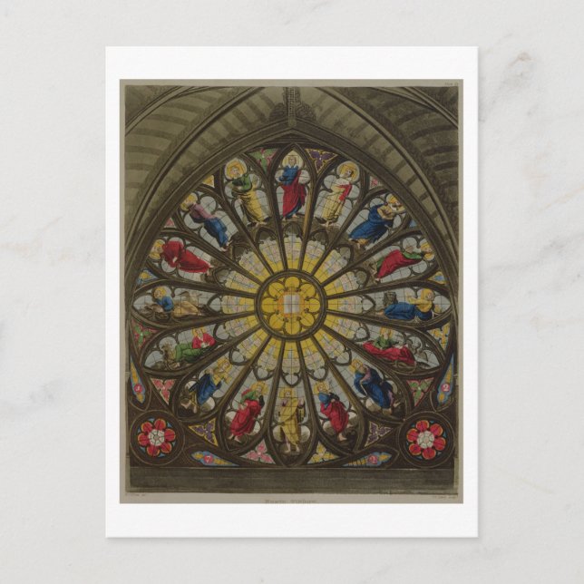 Carte Postale La Fenêtre Nord, plaque D de 'l'abbaye de Westmins (Devant)