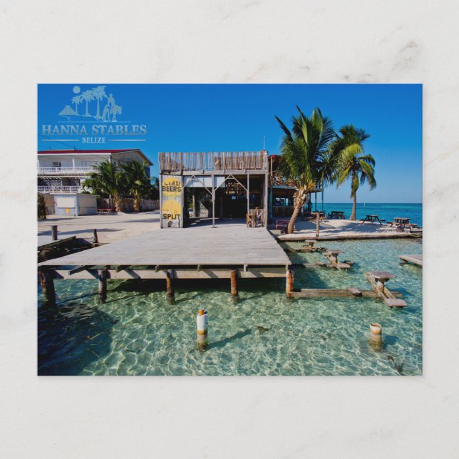 Carte Postale La fente au matoir de Caye, Belize (Devant)