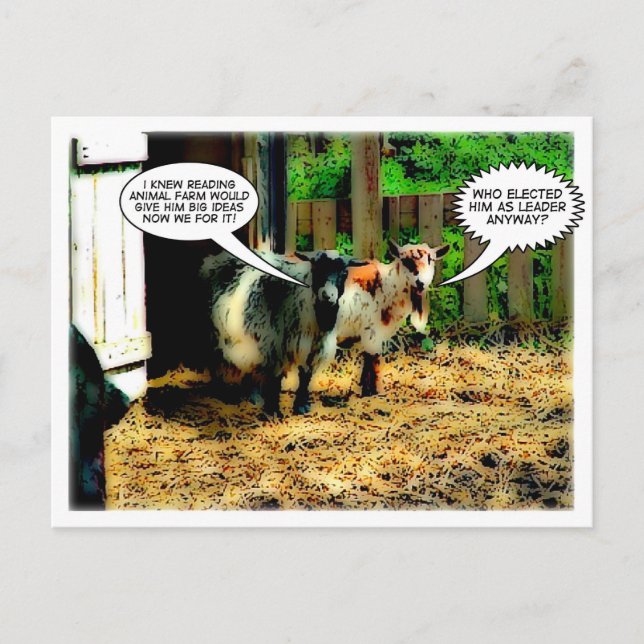 Carte Postale La ferme animale : La révolution commence ! | Carn (Devant)