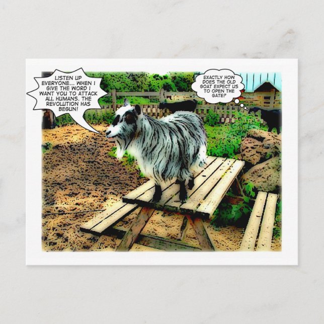 Carte Postale La ferme animale : La révolution commence ! | Carn (Devant)