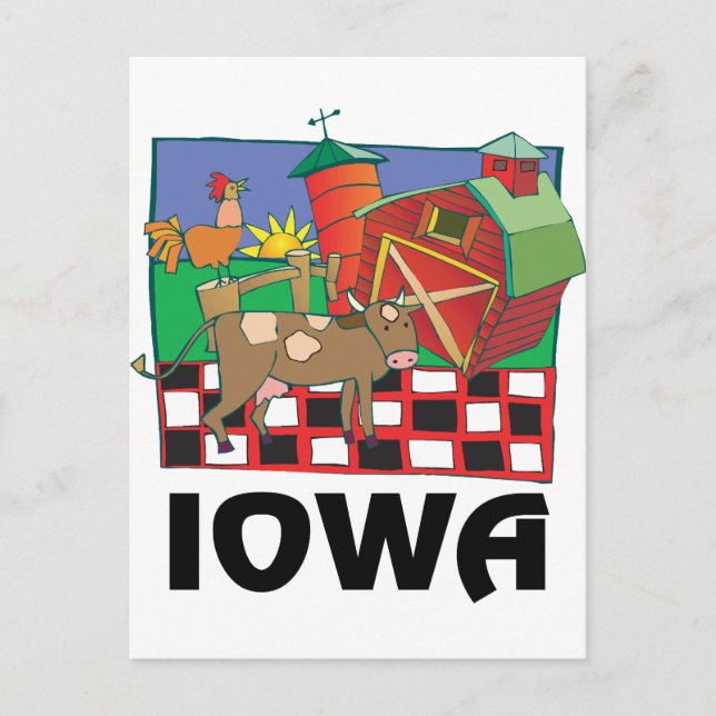 Carte Postale La ferme de l'Iowa (Devant)