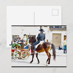 Carte Postale La fête de bienvenue des chevaux