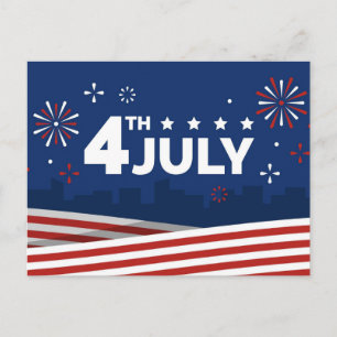 Carte Postale La fête de l'Indépendance du 4 juillet