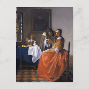 Carte Postale La fille avec le Wineglass