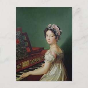 Carte Postale La fille de l'artiste au clavichord