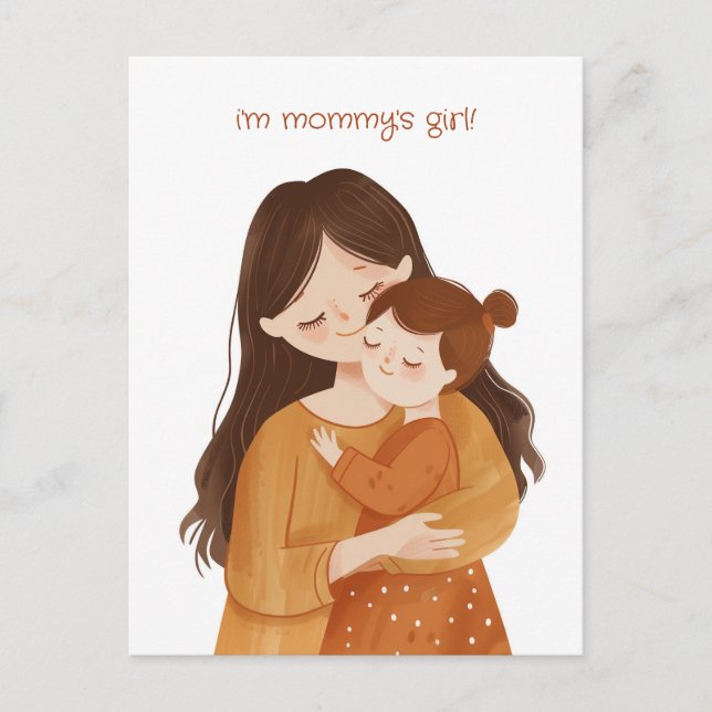 Carte Postale La fille de maman (Devant)