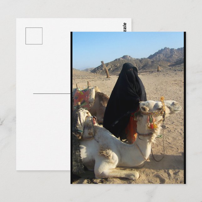 Carte Postale La Fille du désert (Devant / Derrière)
