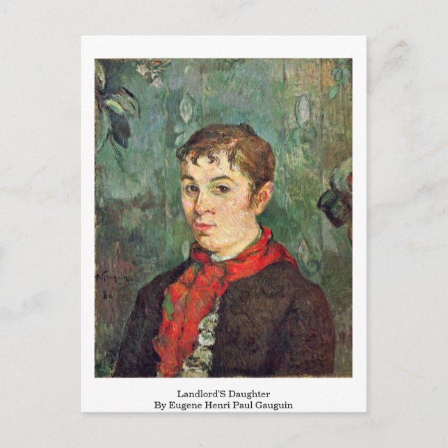 Carte Postale La Fille Du Propriétaire Par Eugene Henri Paul Gau (Devant)