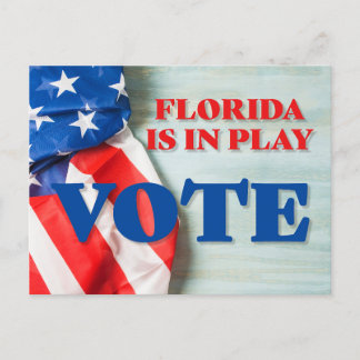 Carte Postale La Floride Est En Jeu Vote Sortez Des Électeurs GO