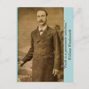 Carte Postale "La foi est une intuition passionnée." Wllm Wordsw