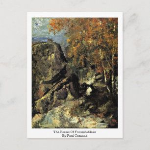 Carte Postale La Forêt De Fontainebleau Par Paul Cezanne