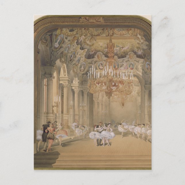 Carte Postale La Foyer de l'Opéra pendant l'Intervalle (Devant)