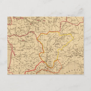 Carte Postale La France a la mort de Clovis en 510