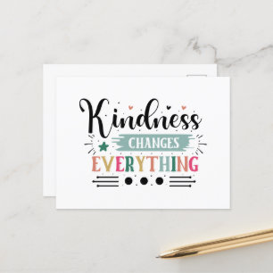Carte Postale La gentillesse inspirante change tout