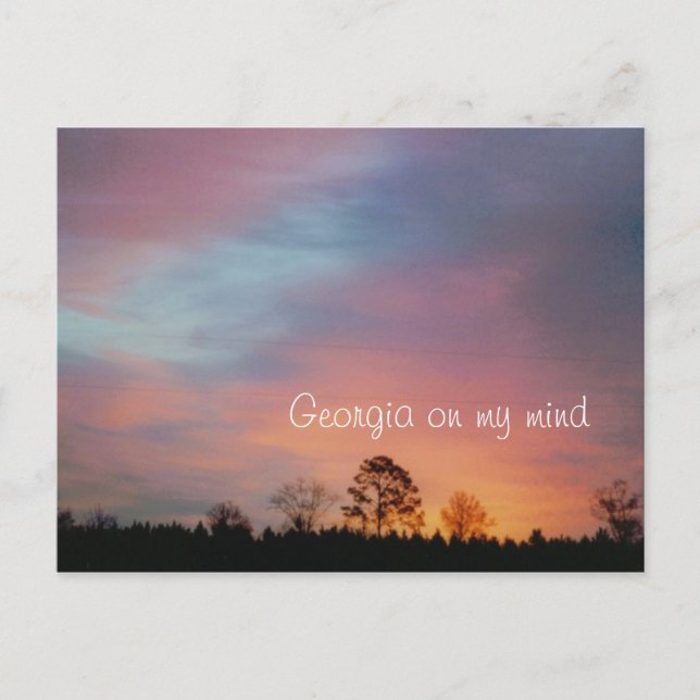 Carte Postale La Géorgie dans mon esprit (Devant)