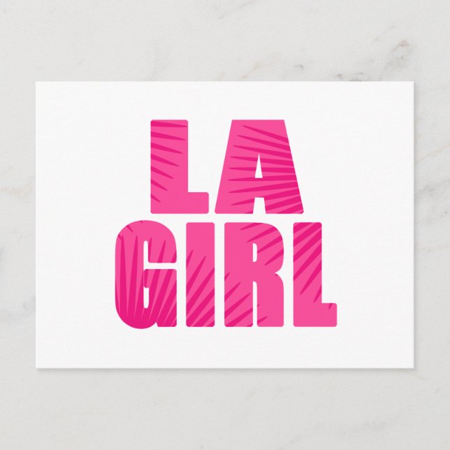 Carte Postale LA Girl (Devant)