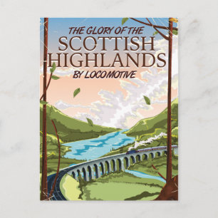 Carte Postale La gloire des Highlands écossais