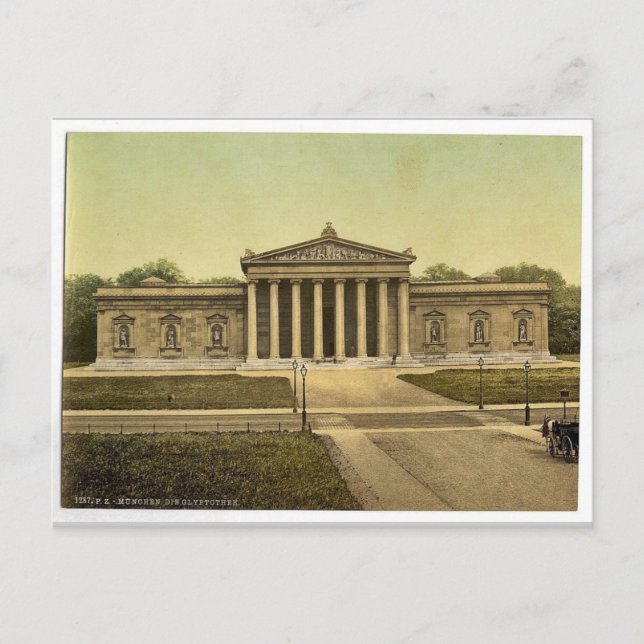 Carte Postale La Glypothek (Galerie d'Art), Munich, Bavière, Ger (Devant)