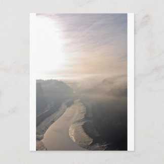 Carte Postale La gorge d'Avon dans le brouillard