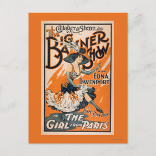 Carte Postale La Grande Bannière "La fille de Paris"