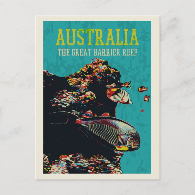 Carte Postale La grande barrière de corail, Australie (Devant)