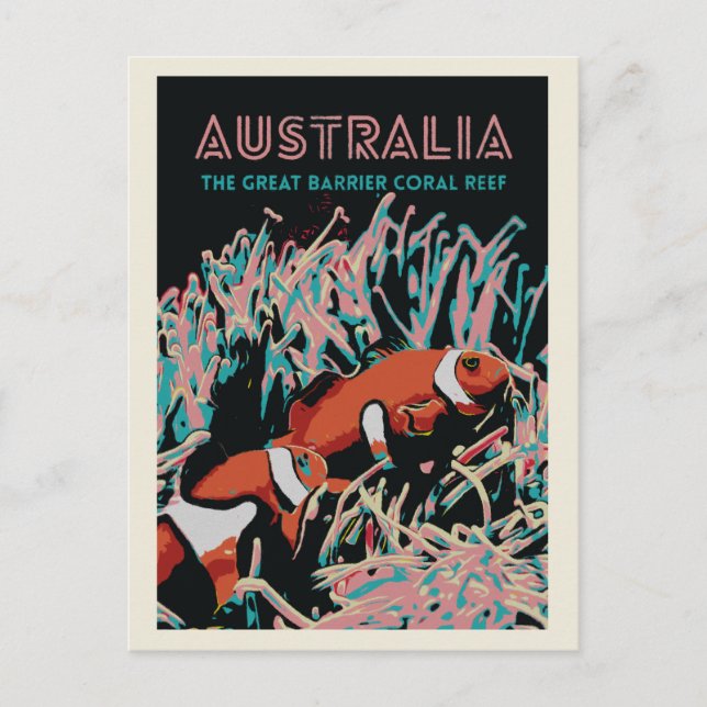 Carte Postale La grande barrière de corail, Australie (Devant)