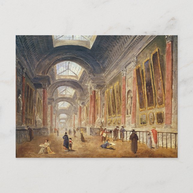 Carte Postale La Grande Galerie du Louvre (Devant)