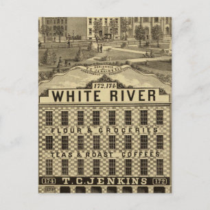 Carte Postale La grande maison de farine et d'épicerie