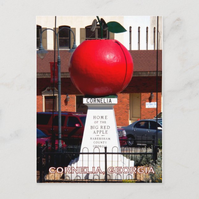 Carte Postale LA GRANDE POMME ROUGE - Cornelia, Géorgie (Devant)