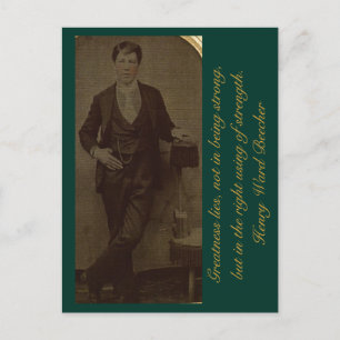 Carte Postale La grandeur ment, pas en étant forte...