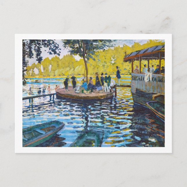 Carte Postale La Grenouillère Claude Monet (Devant)