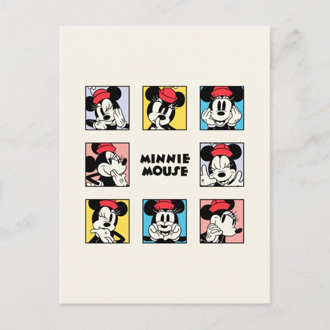 Carte Postale La grille Minnie Mouse de Disney (Devant)