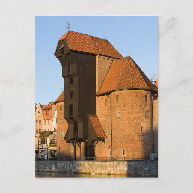 Carte Postale La grue à Gdansk (Devant)
