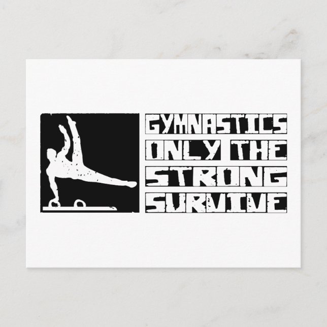 Carte Postale La gymnastique survit (Devant)