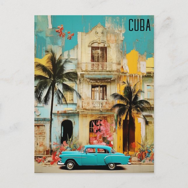 Carte Postale La Havane Cuba Voyage médiatique mixte (Devant)