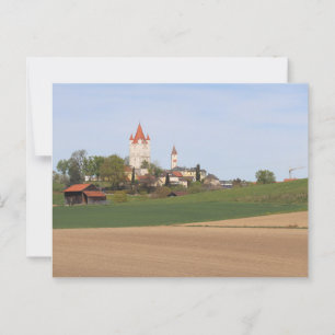 CARTE POSTALE LA HAYE AVEC UNE TEMPÊTE DE MOUCHES AVEC DES CHAMP
