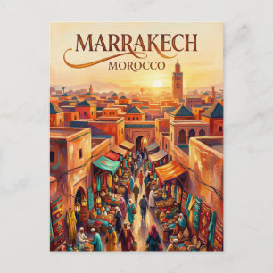 Carte Postale La Jemaa el-Fnaa Maroc