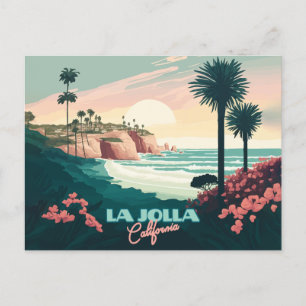 Carte Postale La Jolla Cove San Diego California Retro