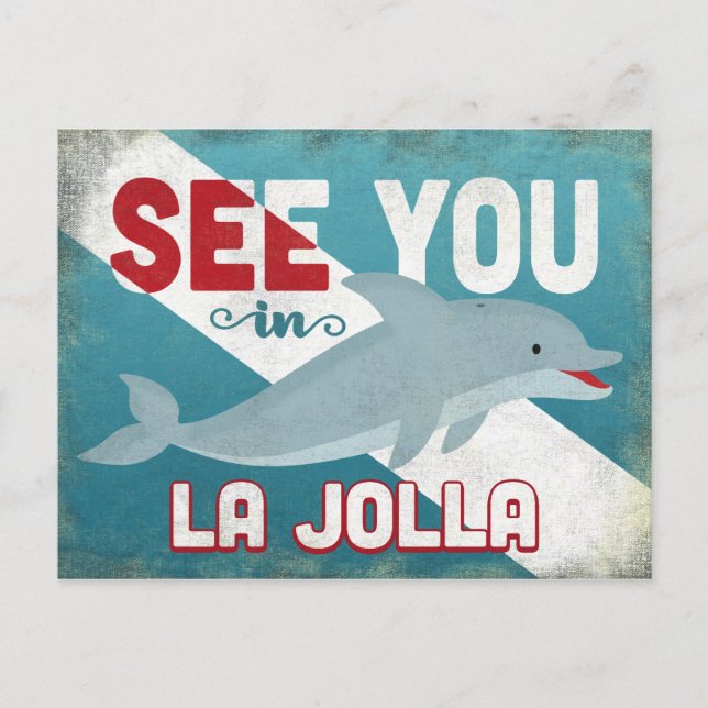 Carte Postale La Jolla Dolphin (Devant)