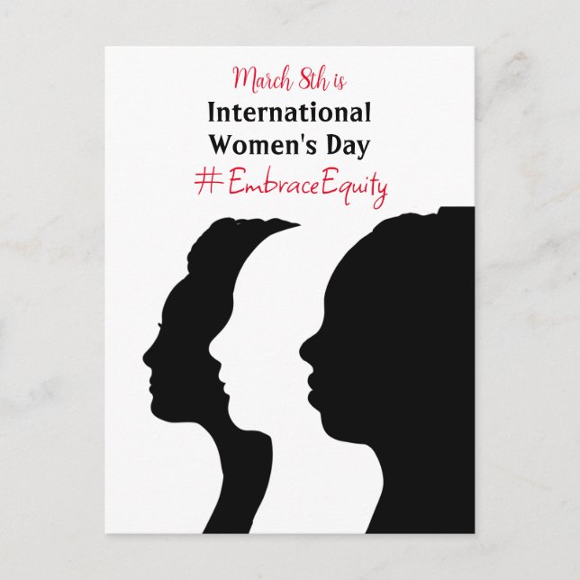 Carte Postale La Journée internationale de la femme est le 8 mar (Devant)