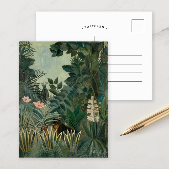 Carte Postale La jungle équatoriale | Henri Rousseau (Créateur téléchargé)