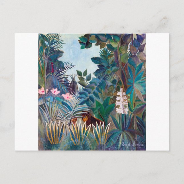 Carte Postale La Jungle équatoriale, Rousseau (Devant)