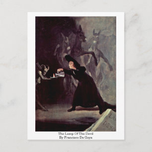 Carte Postale La Lampe Du Diable De Francisco De Goya