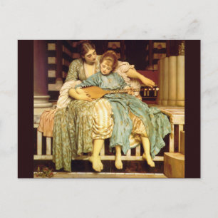 Carte Postale La leçon de musique de Frederic Leighton