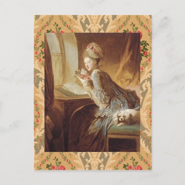 Carte Postale La lettre d'amour (Devant)